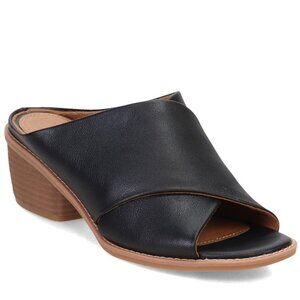 Women's Eurosoft by Sofft, Cidney Sandal - Black Comfy Mule Size 11